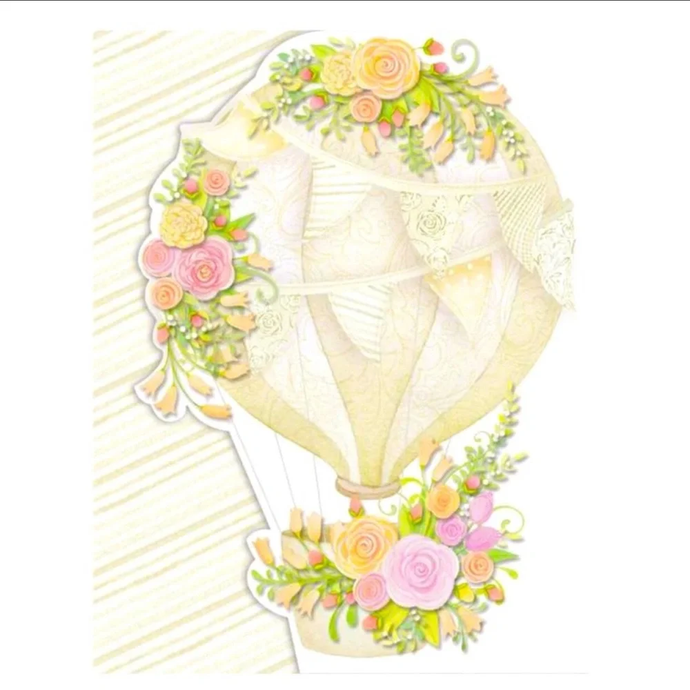 Pictura Hot Air Balloon Embossed Purse NotePad with Pen (1005.039)